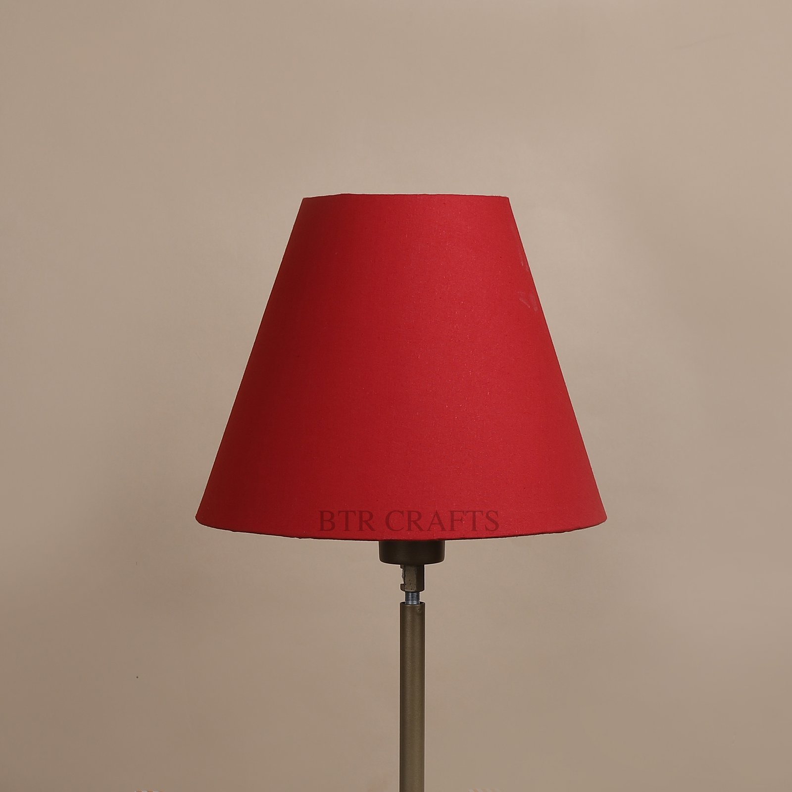 10 Inches Conical Lamp Shade, Suitable For Table and Floor Lamp(Red) - Image 2