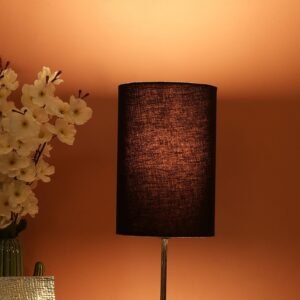 Black Color Cylinder Lamp Shade Suitable For Table Lamp