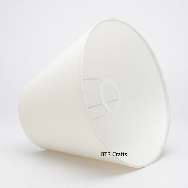 10 Inches Conical Lamp Shade, Suitable For Table and Floor Lamp(Cream) - Image 4