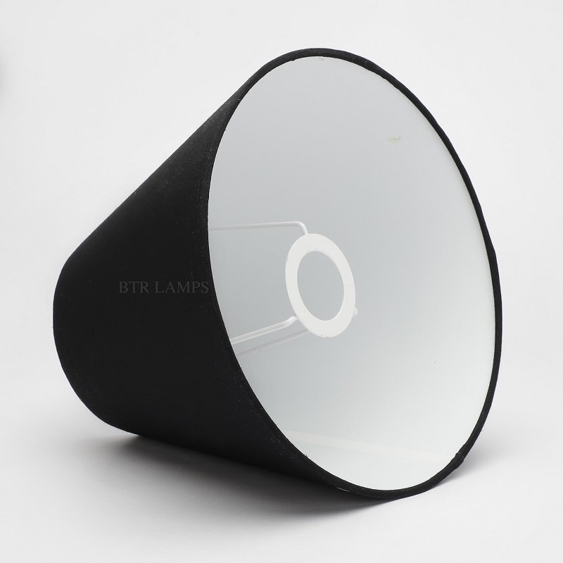 10 Inches Conical Lamp Shade, Suitable For Table and Floor Lamp(Black) - Image 5