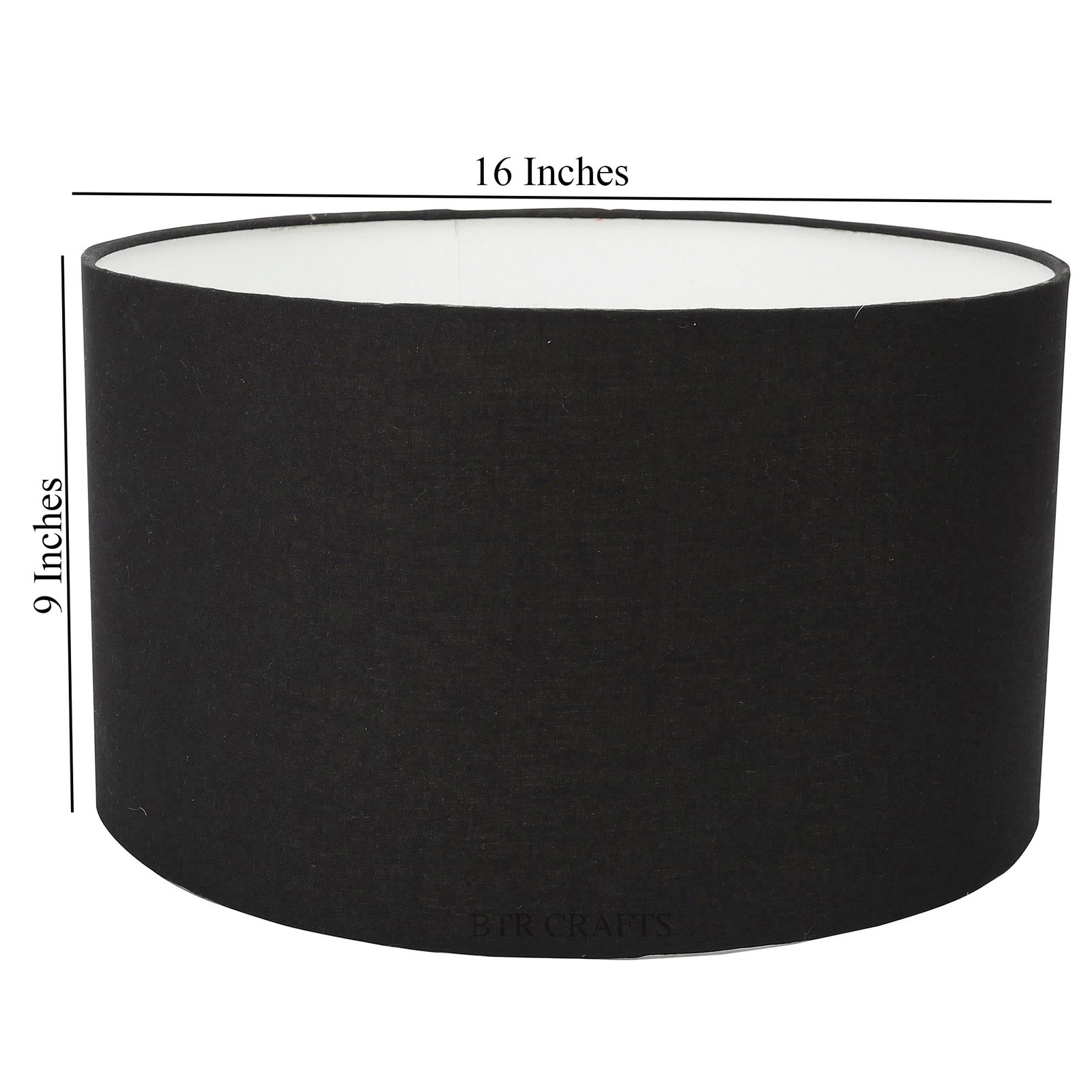 16 Inches Drum Lamp Shade, Suitable For Table and Floor Lamp(Black) - Image 4