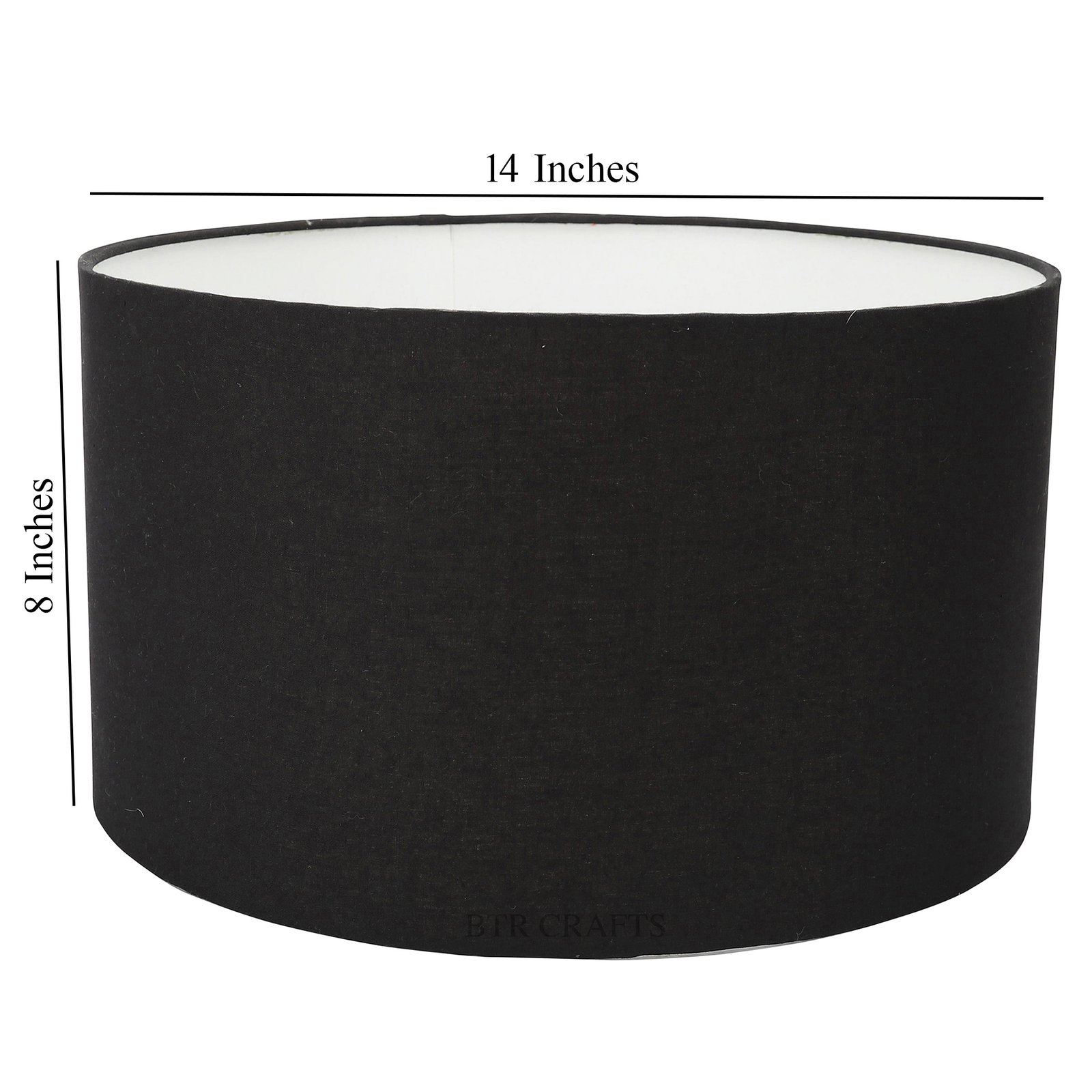 14 Inches Drum Lamp Shade, Suitable For Table and Floor Lamp(Black) - Image 3
