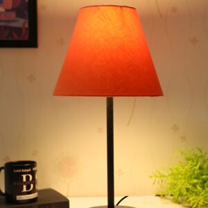 Black Metal Table Lamp Suitable For Bedroom Office And Living Room, Pack Of 1(Complete Set)
