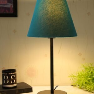 Black Metal Table Lamp Suitable For Bedroom Office And Living Room, Pack Of 1(Complete Set)