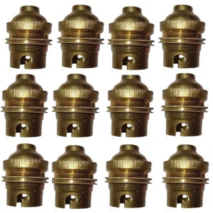 B22 Bulb Holder (5 Cm, Brass Holder)- Set Of 20