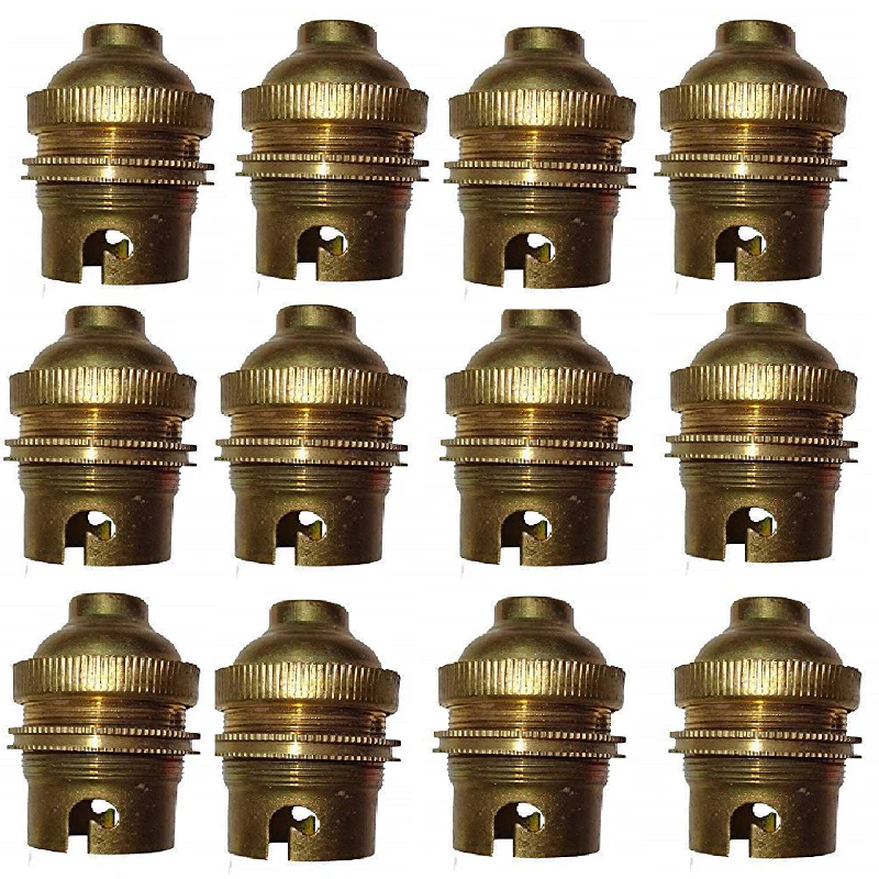 B22 Bulb Holder (5 Cm, Brass Holder)- Set Of 20