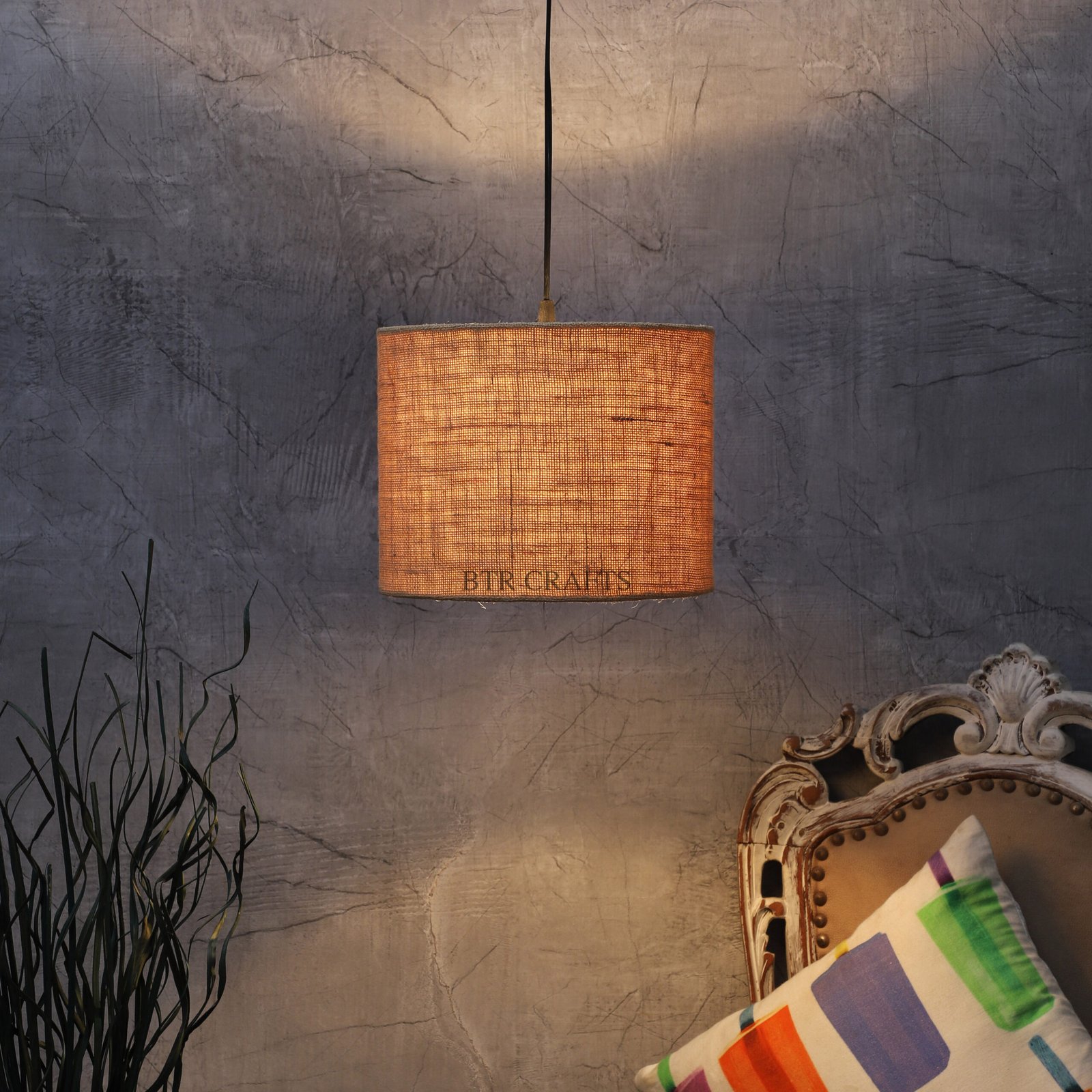 Unique Pendant/Hanging Ceiling Light Fixture for Bedroom, Kitchen, Living Room, Dining Table, Lobby, Kitchen, Black Canopy