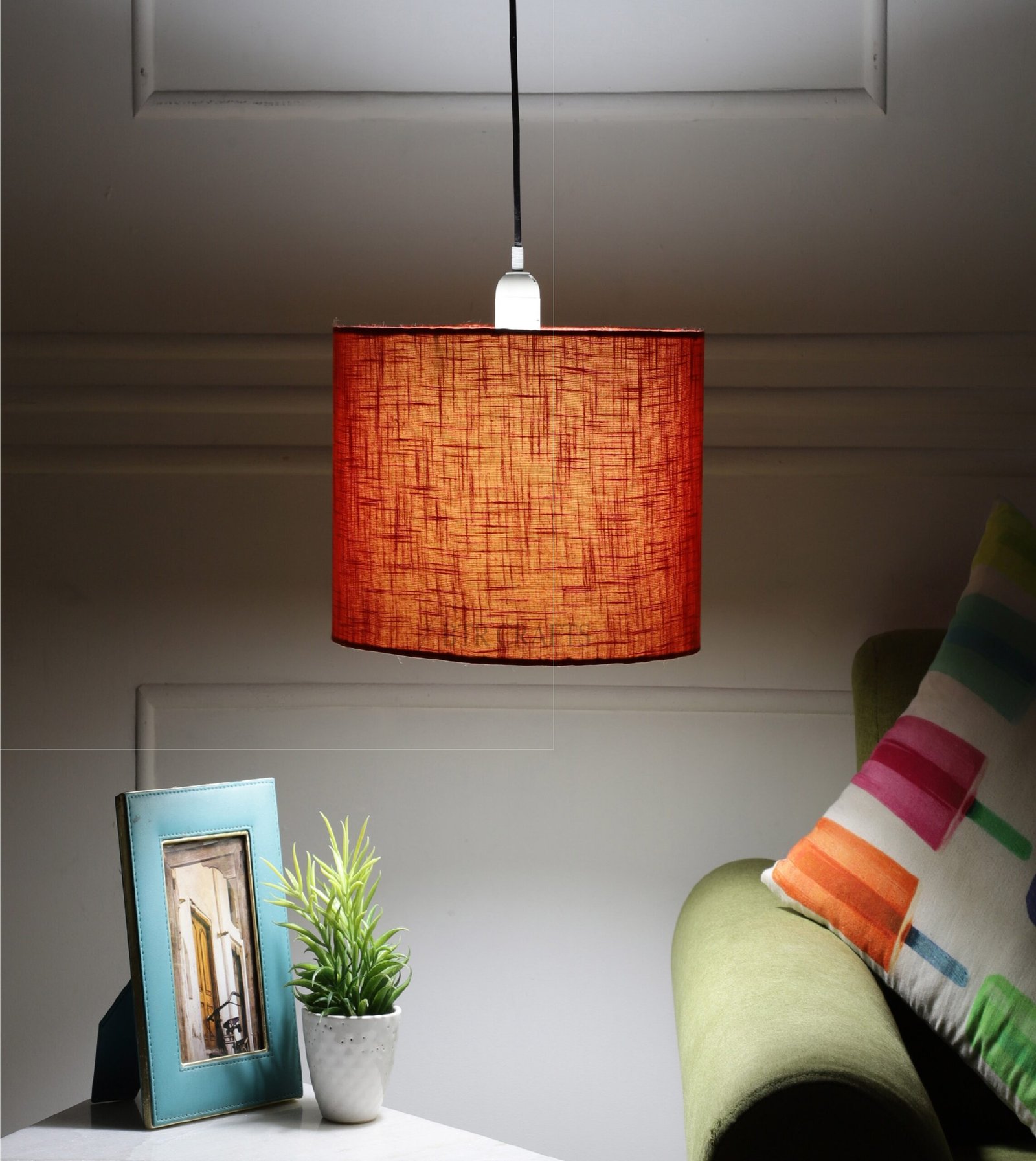 Unique Pendant/Hanging Ceiling Light Fixture for Bedroom, Kitchen, Living Room, Dining Table, Lobby, Kitchen, Black Canopy