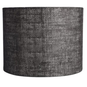 10 Inches Drum Lamp Shade, Suitable For Table and Floor Lamp(Black Jute)