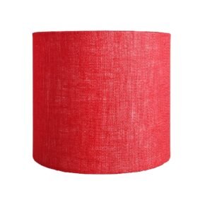 10 Inches Drum Lamp Shade, Suitable For Table and Floor Lamp(Red Jute)