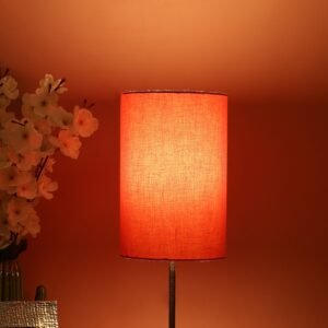 Orange Color Cylinder Lamp Shade Suitable For Table Lamp
