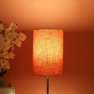 Orange Texture Color Cylinder Lamp Shade Suitable For Table Lamp
